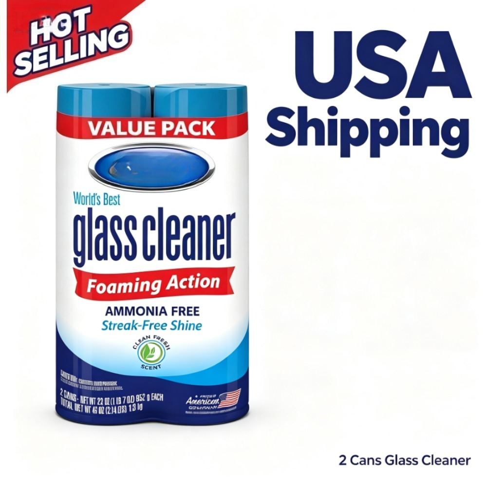 Glass Cleaner Streak - Glass Cleaner Foaming Aerosol Spray, 19