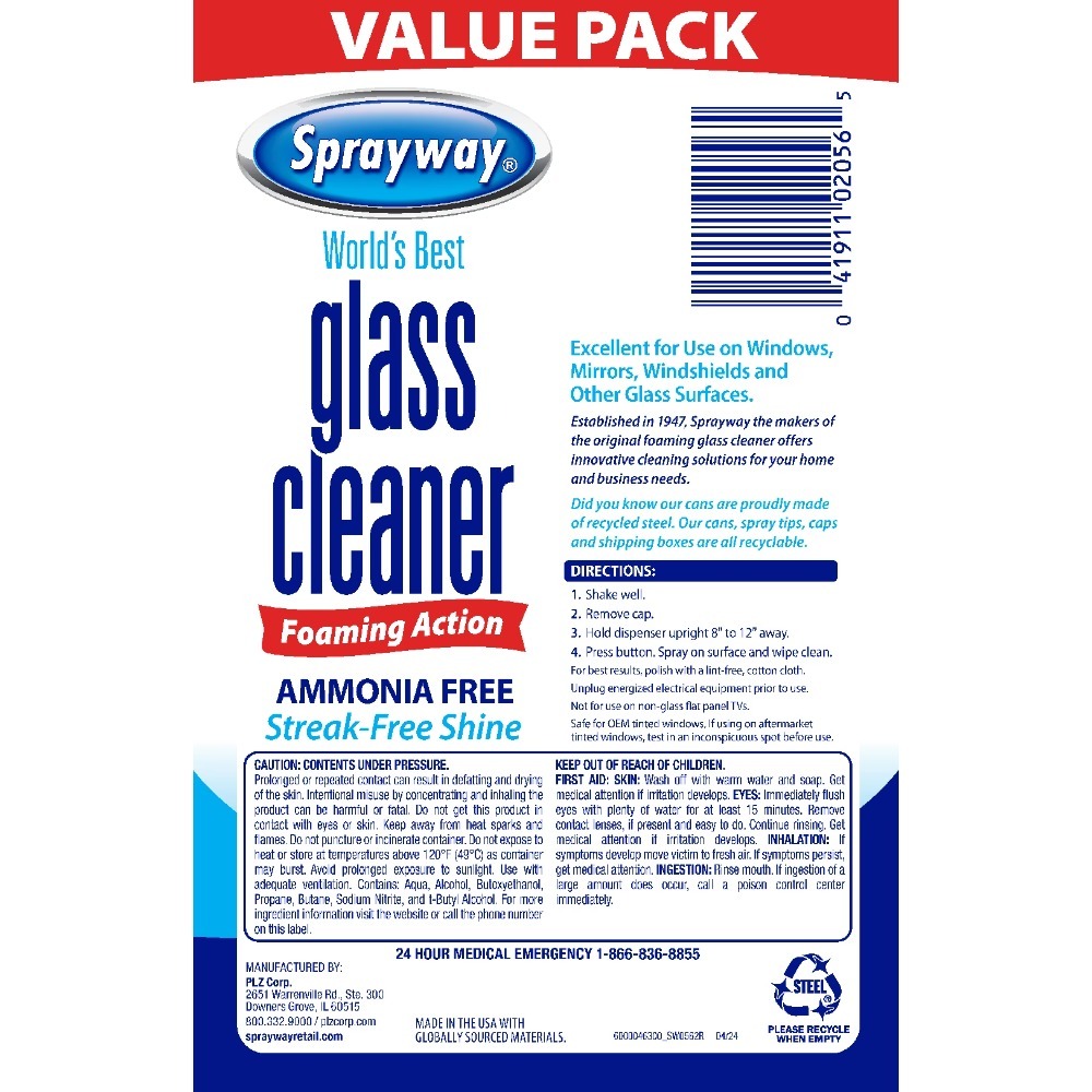 Glass Cleaner Foaming Aerosol  - Glass Cleaner Streak 评论和价格