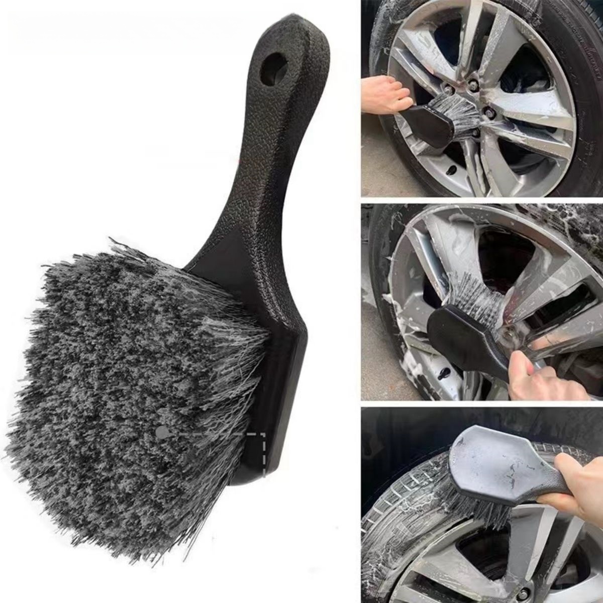 Car Wheel Cleaning Brush Detai - Car Cleaning Brush 评论和价格